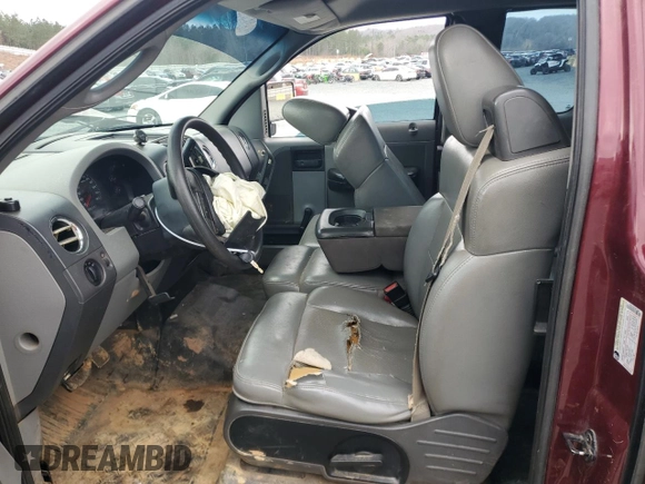 2005 Ford F-150 STX with VIN 1FTRX12W65NA78366, listed as a Copart auction lot 44186555 with 0 mi miles and Salvage Title. Bid and sale history available at carsss.com. Image 7.