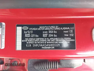 2022 Hyundai Elantra SEL z VIN 5NPLN4AG4NH055529, wystawiony jako IAAI lot #42201635 z przebiegiem 40 151 mil mil oraz . Historia ofert i sprzedaży dostępna na DreamBid. Obrazek 9.