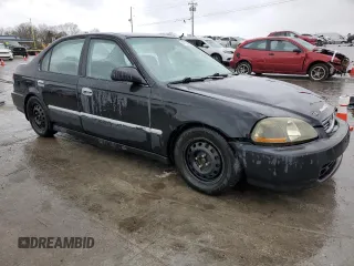 1998 Honda Civic LX with VIN 1HGEJ6579WL053784, listed as a Copart auction lot 47759575 with 298,142 mi miles and Salvage Title. Bid and sale history available at DreamBid. Image 4.