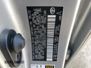 2012 Toyota Prius Two with VIN JTDZN3EUXC3143823, listed as a Copart auction lot 49598895 with 200,767 mi miles and Salvage Title. Bid and sale history available at DreamBid. Image 12.
