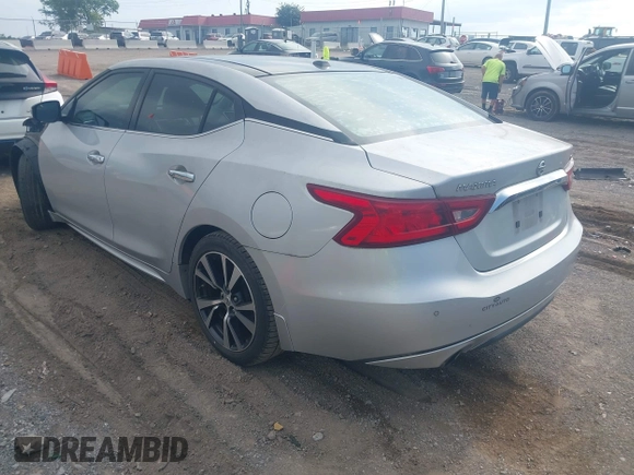 2016 Nissan Maxima SV with VIN 1N4AA6AP2GC379890, listed as a IAAI auction lot 42744808 with 91,590 mi miles and . Bid and sale history available at DreamBid. Image 3.