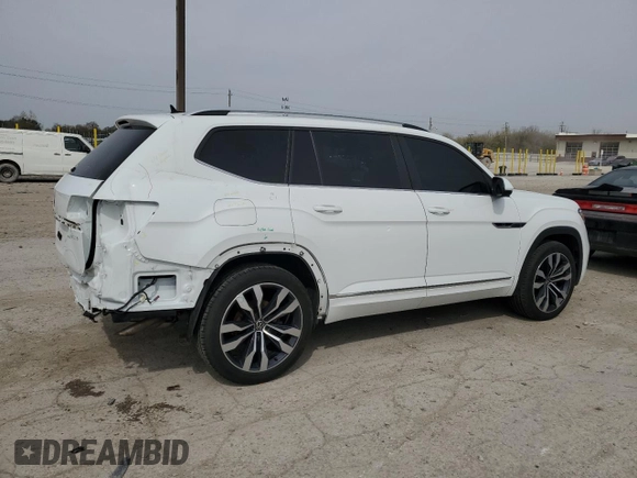 2021 Volkswagen Atlas SEL R-Line с VIN 1V2SR2CA8MC584357, выставлен на аукционе Copart как лот 53303615 с пробегом 37 384 миль миль и Списание • Salvage title. История ставок и продаж доступна на DreamBid. Изображение 3.