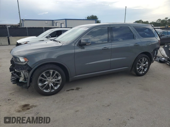 2020 Dodge Durango GT Plus with VIN 1C4RDHDG5LC301416, listed as a Copart auction lot 64785945 with 72,989 mi miles and Non repairable. Bid and sale history available at DreamBid. Image 1.