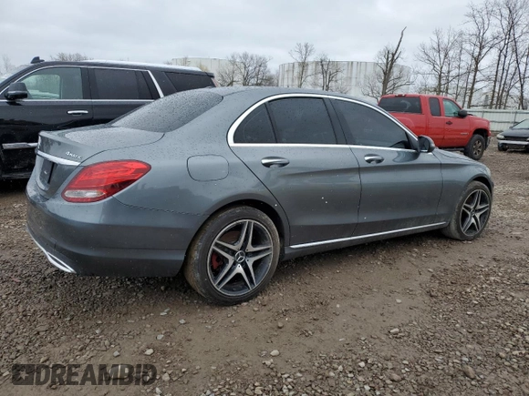 2017 Mercedes-Benz C 300 with VIN 55SWF4KB4HU198978, listed as a Copart auction lot 53070045 with Not Provided miles and Clean Title. Bid and sale history available at carsss.com. Image 3.