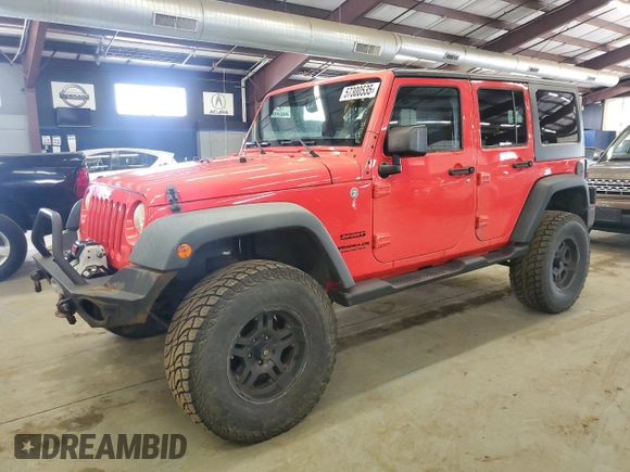 2013 Jeep Wrangler Unlimited Sport z VIN 1C4HJWDG5DL597192, wystawiony jako Copart lot #57300535 z przebiegiem 194 719 mil mil oraz Tytuł czysty. Historia ofert i sprzedaży dostępna na DreamBid. Obrazek 1.