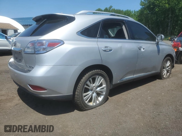 2011 Lexus RX 450h with VIN JTJBC1BA7B2420158, listed as a Copart auction lot 59181095 with 262,782 mi miles and Salvage title. Bid and sale history available at DreamBid. Image 3.