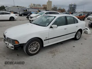 2001 BMW 5 Series 530iA with VIN WBADT63471CF05916, listed as a Copart auction lot 42752195 with 110,586 mi miles and Salvage Title. Bid and sale history available at carsss.com. Image 1.