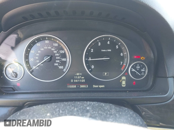 2012 BMW 5 Series 528i xDrive with VIN WBAXH5C58CDW03798, listed as a IAAI auction lot 42011933 with 115,508 mi miles and . Bid and sale history available at DreamBid. Image 7.