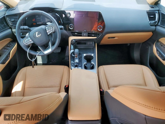 2025 Lexus NX 250 with VIN 2T2ADCAZ2SC022917, listed as a Copart auction lot 57884435 with 5,740 mi miles and Salvage title. Bid and sale history available at DreamBid. Image 8.