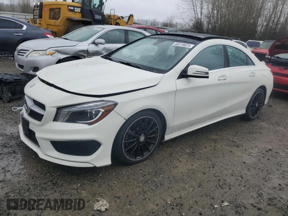 2015 Mercedes-Benz CLA 250 with VIN WDDSJ4EBXFN207018, listed as a Copart auction lot 48319024 with 29,786 mi miles and . Bid and sale history available at DreamBid. Image 1.