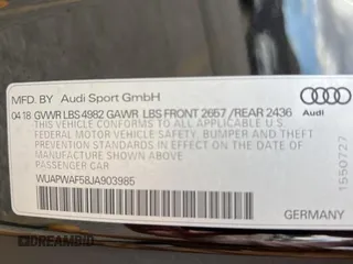 2018 Audi RS 5 z VIN WUAPWAF58JA903985, wystawiony jako Copart lot #49340143 z przebiegiem 74 299 mil mil oraz . Historia ofert i sprzedaży dostępna na DreamBid. Obrazek 10.