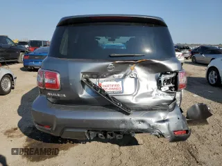 2019 Nissan Armada Platinum with VIN JN8AY2NF3K9350845, listed as a Copart auction lot 47219855 with 64,743 mi miles and Salvage title. Bid and sale history available at DreamBid. Image 6.
