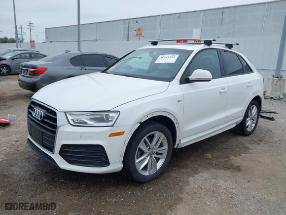 2018 Audi Q3 Premium with VIN WA1BCCFS1JR010439, listed as a IAAI auction lot 41641231 with 108,605 mi miles. Bid and sale history available at carsss.com. Image 19.
