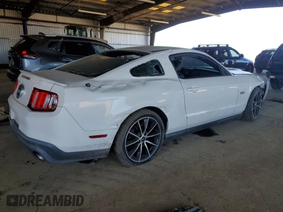 2011 Ford Mustang GT with VIN 1ZVBP8CF1B5160510, listed as a Copart auction lot 46931425 with Not Provided miles and Salvage Title. Bid and sale history available at carsss.com. Image 3.