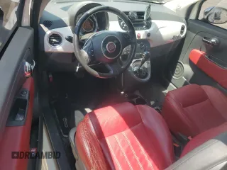 2012 FIAT 500 Lounge with VIN 3C3CFFER7CT109539, listed as a Copart auction lot 61502415 with 105,832 mi miles and Salvage title. Bid and sale history available at DreamBid. Image 8.