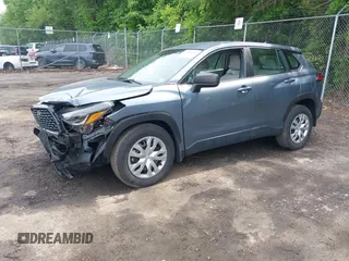 2023 Toyota Corolla Cross L with VIN 7MUAAAAGXPV060044, listed as a IAAI auction lot 42289062 with 29,837 mi miles and . Bid and sale history available at DreamBid. Image 2.