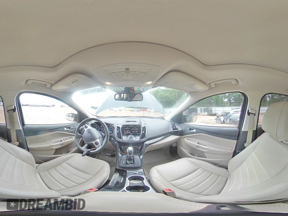 2015 Ford Escape Titanium with VIN 1FMCU0J96FUC00683, listed as a Copart auction lot 58345105 with 61,031 mi miles and Salvage title. Bid and sale history available at DreamBid. Image 15.