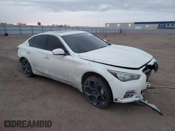 2017 Infiniti Q50 3.0t Signature Edition with VIN JN1EV7AR6HM839297, listed as a Copart auction lot 88598045 with 78,307 mi miles and Salvage Title. Bid and sale history available at carsss.com. Image 4.