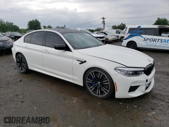 2019 BMW M5 Competition z VIN WBSJF0C54KB447781, wystawiony jako Copart lot #63513033 z przebiegiem 27 417 mil mil oraz Szkoda całkowita • Salvage title. Historia ofert i sprzedaży dostępna na DreamBid. Obrazek 4.