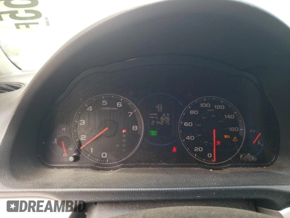 2004 Acura TSX with VIN JH4CL96804C038465, listed as a Copart auction lot 59742455 with 214,215 mi miles and Salvage title. Bid and sale history available at DreamBid. Image 9.