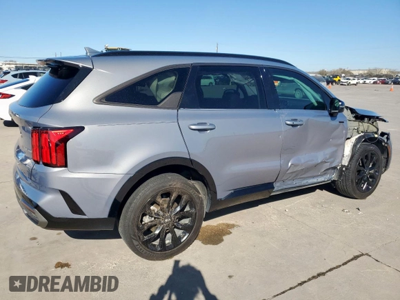 2021 Kia Sorento SX Prestige X-Line with VIN 5XYRKDLF3MG009719, listed as a Copart auction lot 48796845 with 76,262 mi miles and Salvage Title. Bid and sale history available at carsss.com. Image 3.