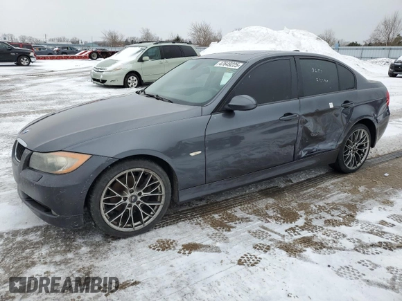2006 BMW 3 Series 325xi with VIN WBAVD13576KT80097, listed as a Copart auction lot 47649225 with 248,723 mi miles and Salvage title. Bid and sale history available at DreamBid. Image 1.