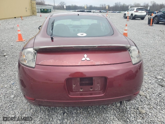 2007 Mitsubishi Eclipse GS with VIN 4A3AK24FX7E067322, listed as a Copart auction lot 52505985 with 134,859 mi miles and Salvage Title. Bid and sale history available at carsss.com. Image 6.