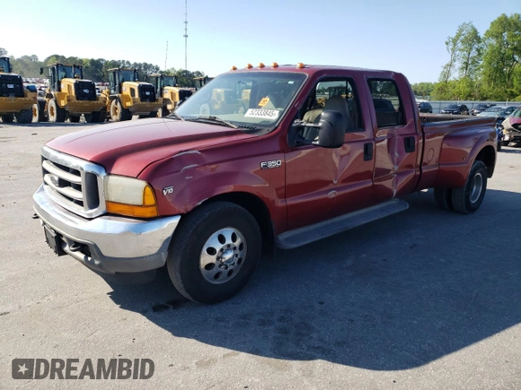 2001 Ford F-350 with VIN 1FTWW32S31EB87313, listed as a Copart auction lot 52333845 with 117,293 mi miles and Salvage title. Bid and sale history available at DreamBid. Image 1.