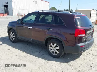 2012 Kia Sorento LX with VIN 5XYKT4A67CG225217, listed as a IAAI auction lot 41740096 with 112,195 mi miles. Bid and sale history available at carsss.com. Image 3.
