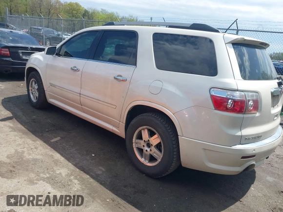 2011 GMC Acadia Denali with VIN 1GKKVTED5BJ329592, listed as a IAAI auction lot 42022700 with 210,336 mi miles. Bid and sale history available at carsss.com. Image 3.