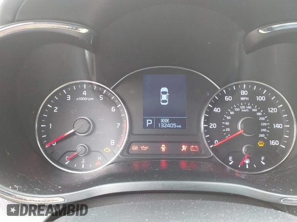 2014 Kia Forte EX with VIN KNAFX4A81E5220515, listed as a IAAI auction lot 42073436 with 132,405 mi miles. Bid and sale history available at carsss.com. Image 7.