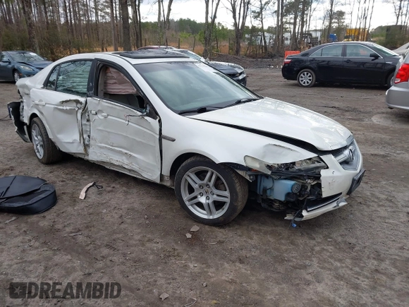 2008 Acura TL with VIN 19UUA662X8A013839, listed as a IAAI auction lot 41731942 with 188,316 mi miles. Bid and sale history available at carsss.com. Image 1.