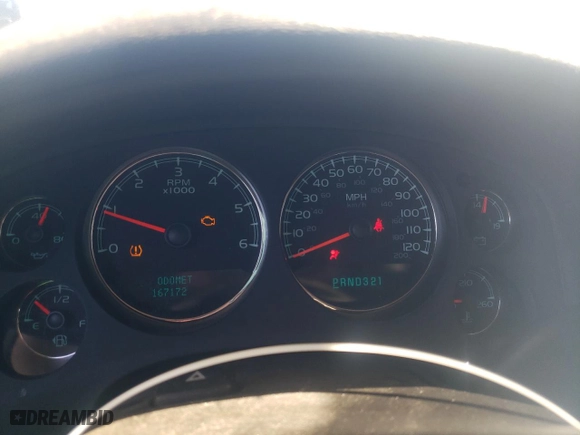 2008 Chevrolet Avalanche LTZ with VIN 3GNFK12368G264419, listed as a Copart auction lot 50466875 with 167,172 mi miles and Salvage Title. Bid and sale history available at carsss.com. Image 9.