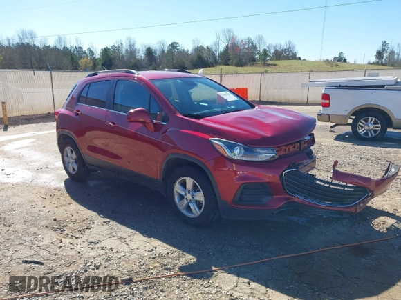 2019 Chevrolet Trax LT with VIN 3GNCJLSB2KL221428, listed as a IAAI auction lot 41805694 with 64,140 mi miles and . Bid and sale history available at carsss.com. Image 1.