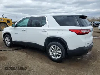 2018 Chevrolet Traverse LS with VIN 1GNERFKW9JJ147873, listed as a Copart auction lot 53361215 with 117,033 mi miles and Salvage title. Bid and sale history available at DreamBid. Image 2.