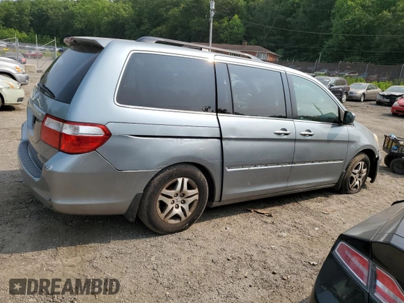 2006 Honda Odyssey EX z VIN 5FNRL38416B122268, wystawiony jako Copart lot #58969785 z przebiegiem 167 991 mil mil oraz Szkoda całkowita • Salvage title. Historia ofert i sprzedaży dostępna na DreamBid. Obrazek 3.
