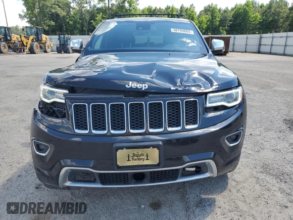 2016 Jeep Grand Cherokee Overland with VIN 1C4RJFCM9GC302353, listed as a Copart auction lot 58789604 with 87,826 mi miles and Clean title. Bid and sale history available at DreamBid. Image 5.