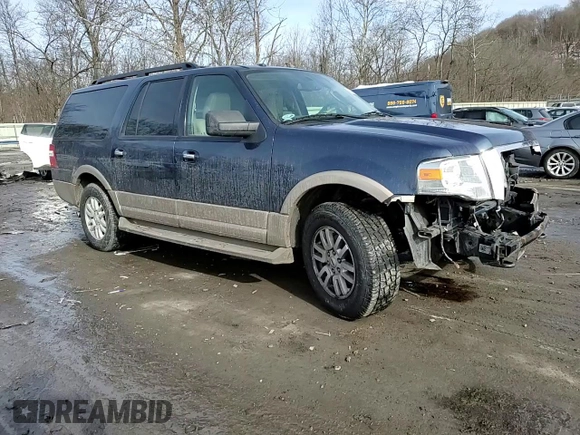 2014 Ford Expedition EL XLT with VIN 1FMJK1J58EEF52298, listed as a Copart auction lot 43114825 with 166,857 mi miles and Salvage Title. Bid and sale history available at carsss.com. Image 12.
