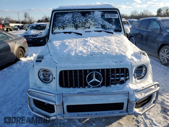2022 Mercedes-Benz G with VIN W1NYC7HJ0NX458788, listed as a Copart auction lot 85795504 with Not Provided miles and Salvage Title. Bid and sale history available at carsss.com. Image 5.