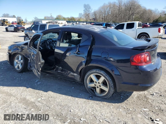 2012 Dodge Avenger SXT with VIN 1C3CDZCB9CN313689, listed as a Copart auction lot 49996525 with 190,775 mi miles and Clean Title. Bid and sale history available at carsss.com. Image 2.