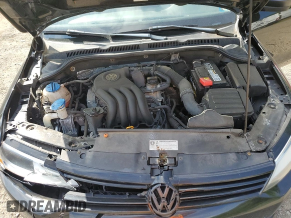 2012 Volkswagen Jetta S with VIN 3VW1K7AJ4CM327157, listed as a Copart auction lot 62657405 with 94,472 mi miles and Salvage title. Bid and sale history available at DreamBid. Image 11.
