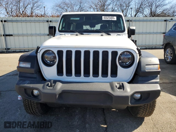 2021 Jeep Wrangler Unlimited Sport Altitude with VIN 1C4HJXDG2MW507355, listed as a Copart auction lot 45525405 with 22,511 mi miles and Salvage Title. Bid and sale history available at carsss.com. Image 5.