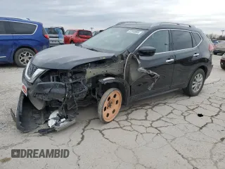 2019 Nissan Rogue SL with VIN 5N1AT2MV6KC741215, listed as a Copart auction lot 47249995 with 45,424 mi miles and Salvage Title. Bid and sale history available at carsss.com. Image 1.