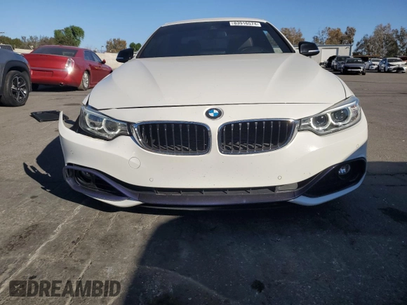 2015 BMW 4 Series 428i with VIN WBA3V7C59FP771942, listed as a Copart auction lot 83916574 with 46,840 mi miles and Salvage Title. Bid and sale history available at carsss.com. Image 5.