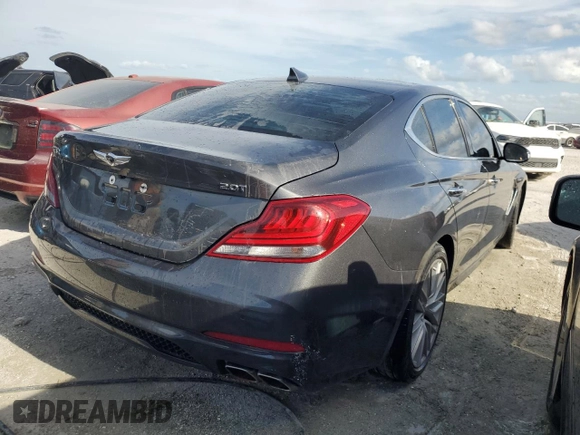 2021 Genesis G70 2.0T with VIN KMTG34LA8MU066796, listed as a Copart auction lot 82797274 with Not provided miles and Non repairable. Bid and sale history available at DreamBid. Image 3.