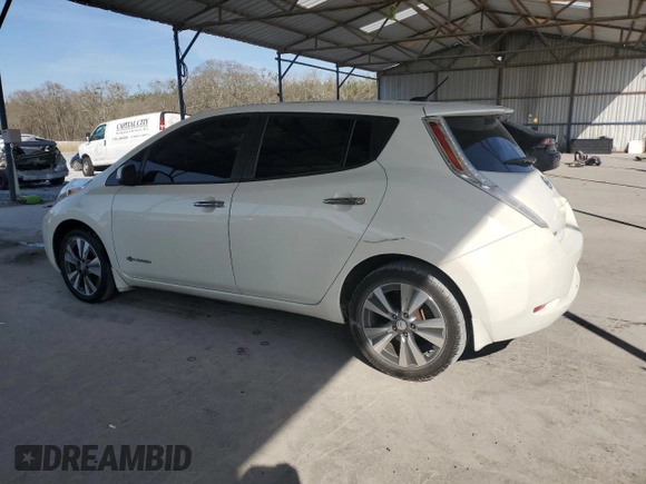2015 Nissan LEAF SV with VIN 1N4AZ0CP9FC330185, listed as a Copart auction lot 49852285 with 93,056 mi miles and Salvage Title. Bid and sale history available at carsss.com. Image 2.