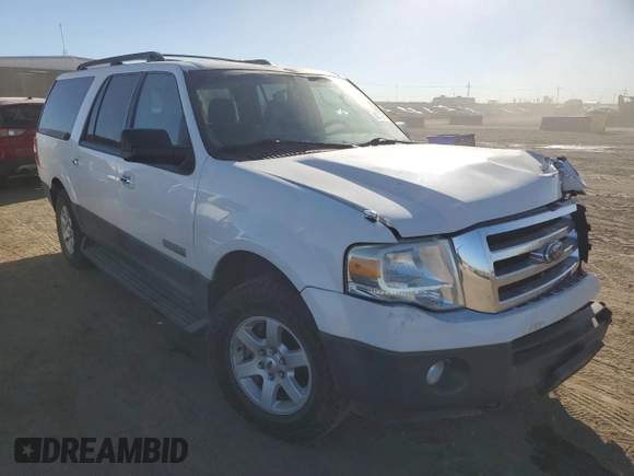 2007 Ford Expedition Max XLT with VIN 1FMFK16567LA36096, listed as a Copart auction lot 88720615 with 439,642 mi miles and Salvage title. Bid and sale history available at DreamBid. Image 4.