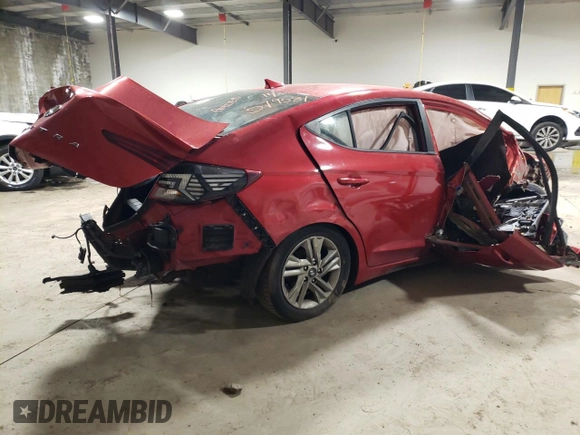 2020 Hyundai Elantra SEL with VIN 5NPD84LF0LH579581, listed as a Copart auction lot 44112924 with Not provided miles and Salvage title. Bid and sale history available at DreamBid. Image 3.