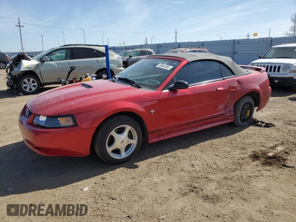 2001 Ford Mustang Deluxe with VIN 1FAFP44461F229846, listed as a Copart auction lot 49043565 with 99,534 mi miles and Salvage Title. Bid and sale history available at carsss.com. Image 1.