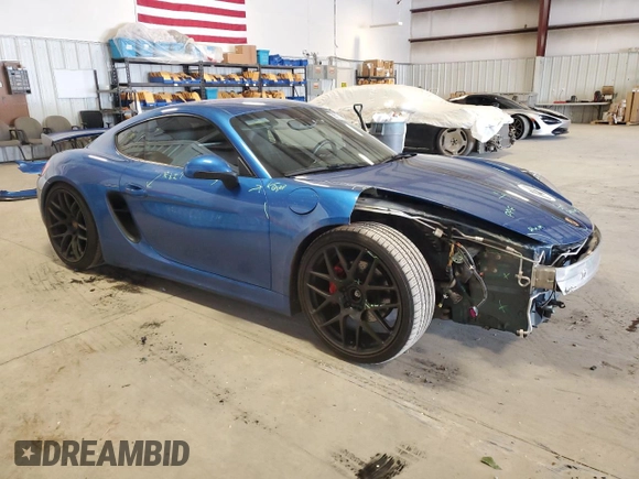 2016 Porsche 718 Cayman z VIN WP0AA2A85GK171844, wystawiony jako Copart lot #56151195 z przebiegiem 46 652 mil mil oraz Szkoda całkowita • Salvage title. Historia ofert i sprzedaży dostępna na DreamBid. Obrazek 4.